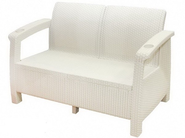 Двухместный диван Yalta Sofa Seаt белый купить в Луганске