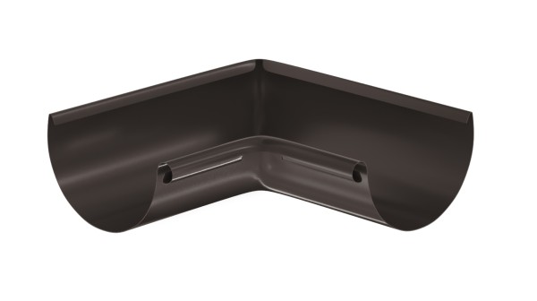 Водосток Aquasistem, система 125x90 - Угол желоба, внутренний 90° RR 32 Тёмно-Коричневый купить в Луганске