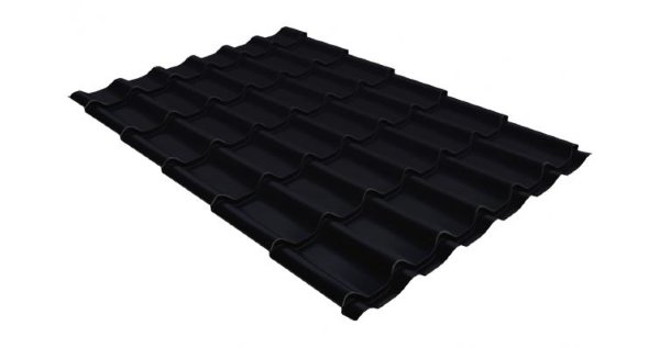 Металлочерепица классик GL 0,5 Velur20 RAL 9005 черный купить в Луганске