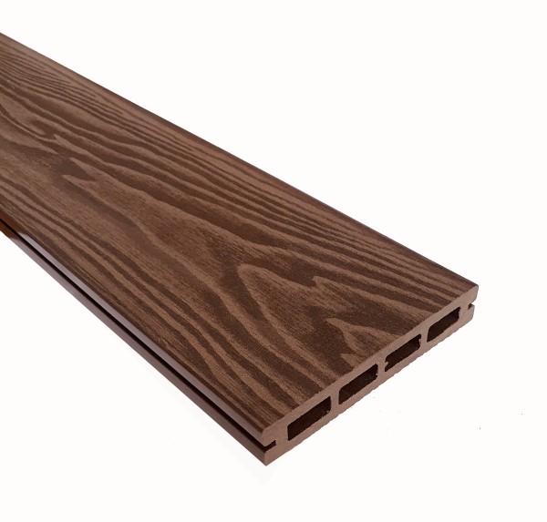 Террасная доска из ДПК Terrapol Смарт 3D Пустотелая с пазом Орех Милано купить в Луганске