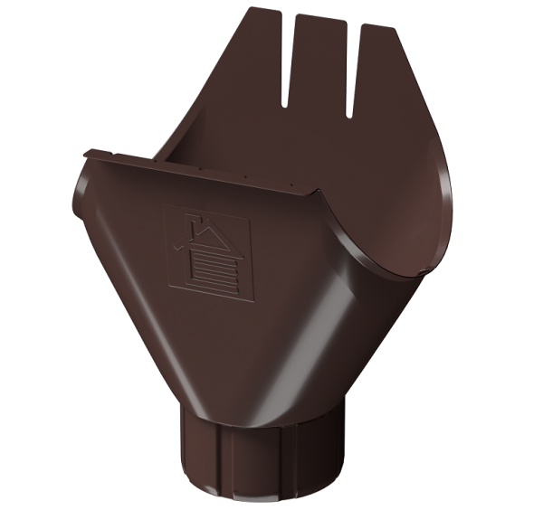 Воронка желоба D125 Döcke STAL PREMIUM Шоколад, (RAL 8019) купить в Луганске