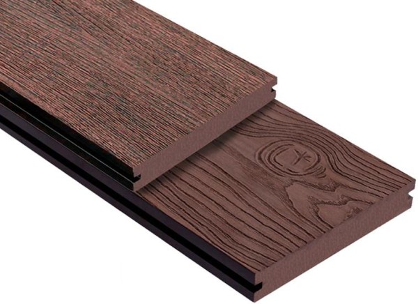 Террасная доска ДПК Outdoor 3D полнотелая STORM/OCEAN BROWN коричневая микс купить в Луганске
