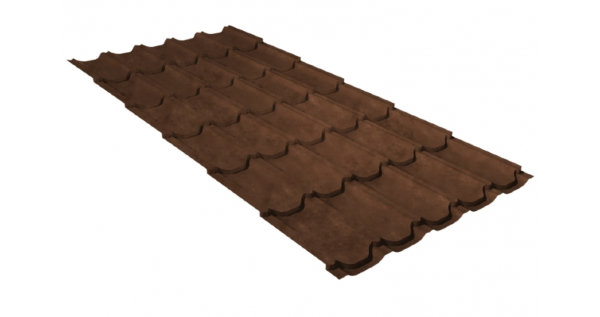 Металлочерепица квинта плюс GL 0,5 Safari Twincolor Brown купить в Луганске