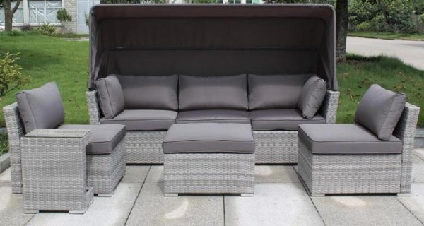 Диван-Трансформер AFINA плетеный из иск. ротанга AFM-320G Grey купить в Луганске