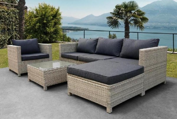 Комплект мебели AFINA плетеной из иск. ротанга YR821G Grey/Grey купить в Луганске