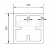 Столб SEQUOIA Evolution 3D WOOD BROWN купить в Луганске