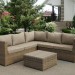 Комплект мебели AFINA плетеной из иск. ротанга YR825B Beige купить в Луганске