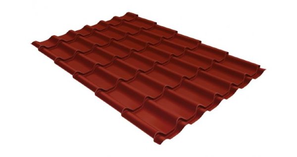 Металлочерепица классик 0,5 Satin RAL 3009 оксидно-красный купить в Луганске