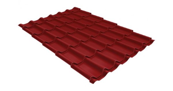 Металлочерепица классик 0,5 Satin RAL 3011 коричнево-красный купить в Луганске