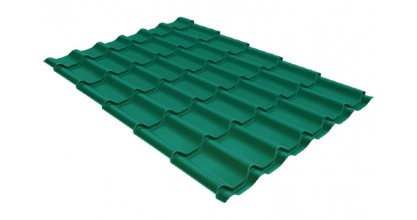 Металлочерепица классик 0,5 Satin RAL 5021 купить в Луганске