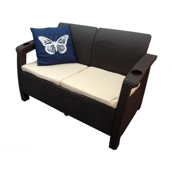 Двухместный диван Yalta Sofa Seаt венге купить в Луганске