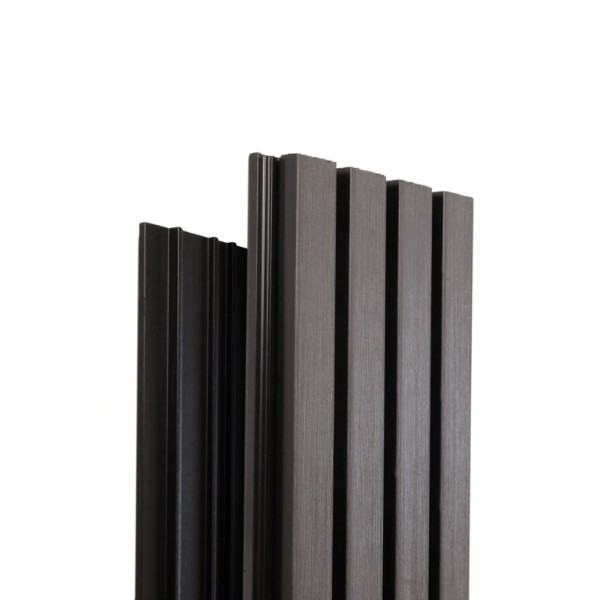 Фасадная доска Ecodecking Техно реечная 200х26х3000 Графит купить в Луганске
