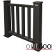 Ограждение из ДПК Outdoor Классик 3D STORM чёрный купить в Луганске