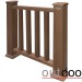 Ограждение из ДПК Outdoor Классик 3D STORM коричневый микс купить в Луганске
