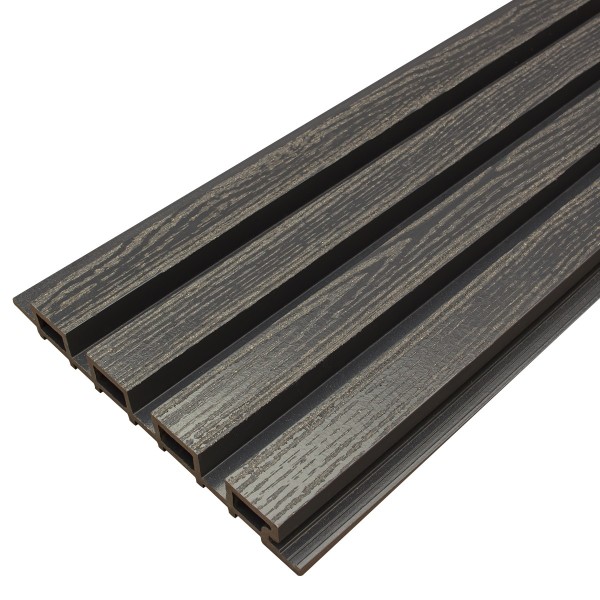 Фасадная доска из ДПК Faynag Wood Рейка Мокрый Асфальт купить в Луганске