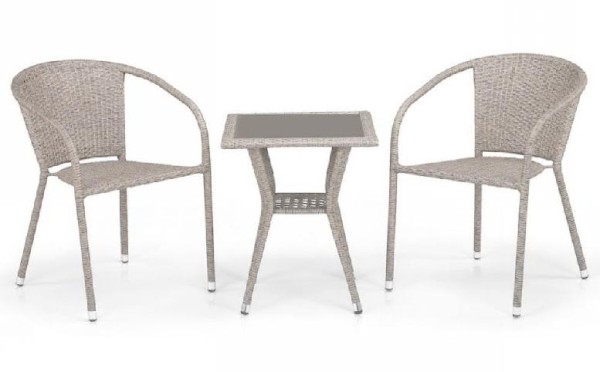 Комплект плетеной мебели AFINA из иск. ротанга T25C/Y137C-W85 Latte 2Pcs купить в Луганске