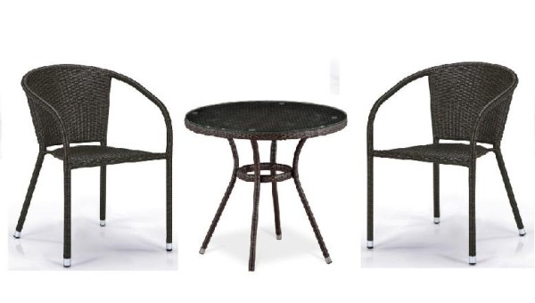 Комплект плетеной мебели AFINA из иск. ротанга Асоль-7 T282ANT/Y137C-W53 Brown 2Pcs купить в Луганске