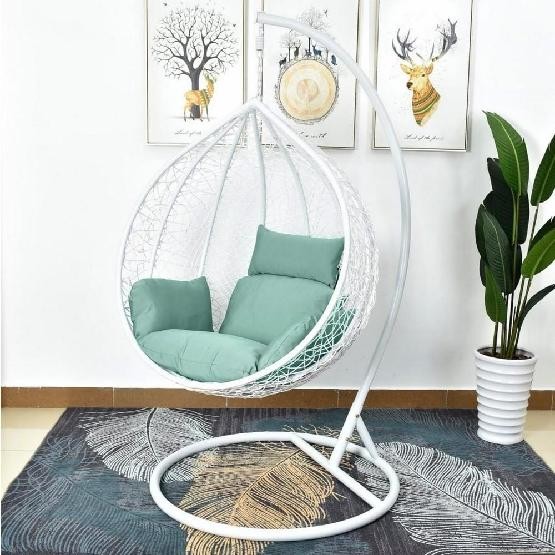 Кресло Подвесное из искусственного ротанга AFM-168A-L White/Green купить в Луганске