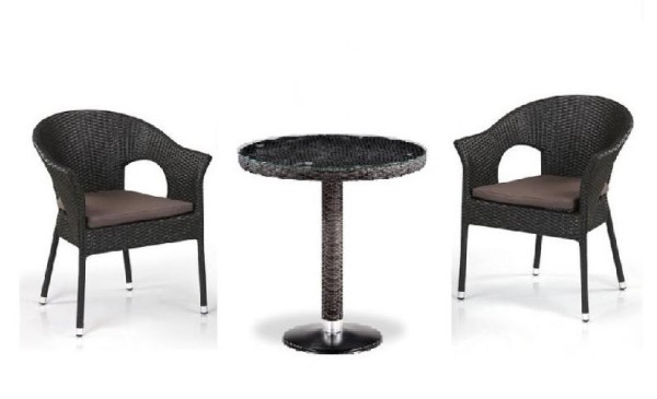 Комплект плетеной мебели AFINA из иск. ротанга T601/Y79A-W53 Brown 2Pcs купить в Луганске