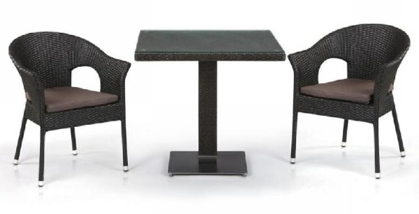 Комплект плетеной мебели AFINA из иск. ротанга T605SWT/Y79A-W53 Brown 2Pcs купить в Луганске