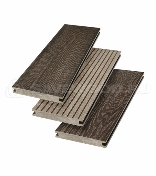 Террасная доска SW Fraxinus (R) полнотелая «SaveWood» Темно-коричневый купить в Луганске