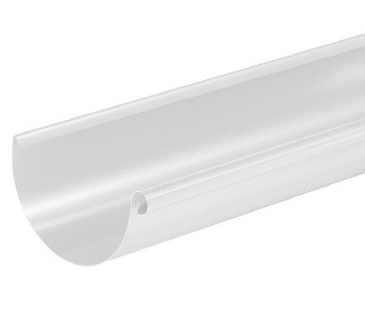 Водосток Aquasistem, система 125x90 - Водосточный желоб 3.00м RR 20 Белый купить в Луганске