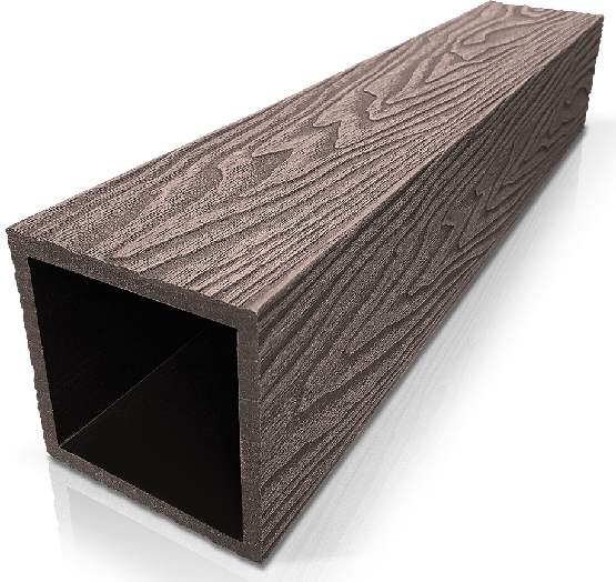 Столб ДПК 3D GardenParkett фактура дерева Венге купить в Луганске