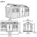 Сарай пластиковый LifeTime 15x8 DD купить в Луганске