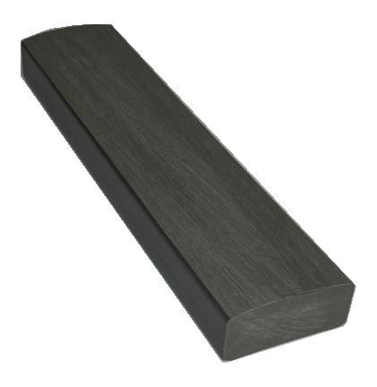 Лавочный брус Ecodecking Некст полнотелый брашированный 70х35 графит купить в Луганске