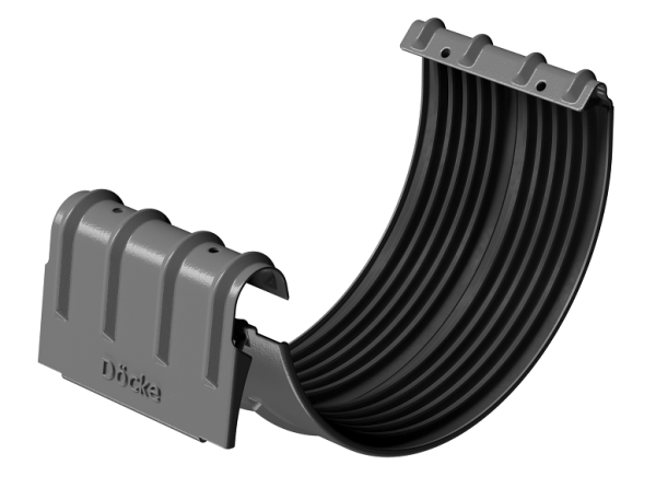 Соединитель желобов D125 Döcke STAL PREMIUM Графит, (RAL 7024) купить в Луганске