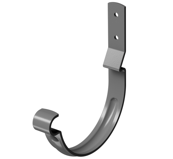 Карнизный крюк короткий (гнутый) D125 Döcke STAL PREMIUM Графит, (RAL 7024) купить в Луганске