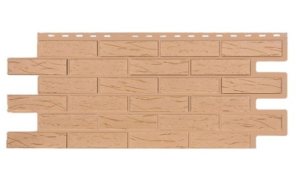 Фасадная панель T-Siding Кирпич Саман Эко Крем купить в Луганске